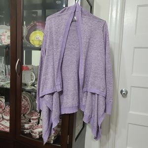 Athleta Women's Athleisure Open Draped Front Cotton Blend Cardigan Size XXSmall